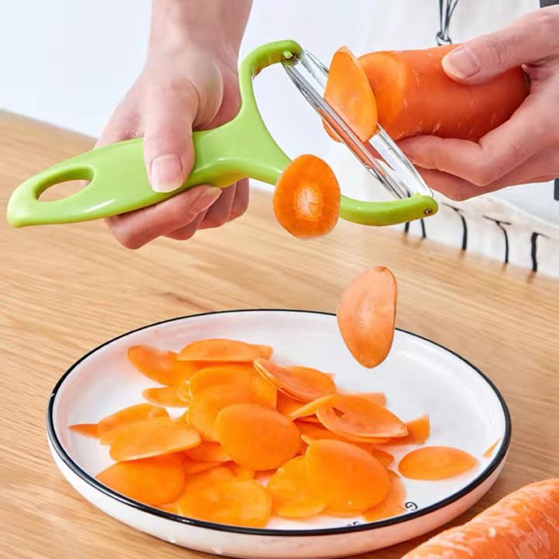 1pc Peeler Vegetable Fruit Stainless Steel Knife Cabbage Grater, Salad  Potato Slicer Kitchen Accessories Cooking Tool Wide Mouth
