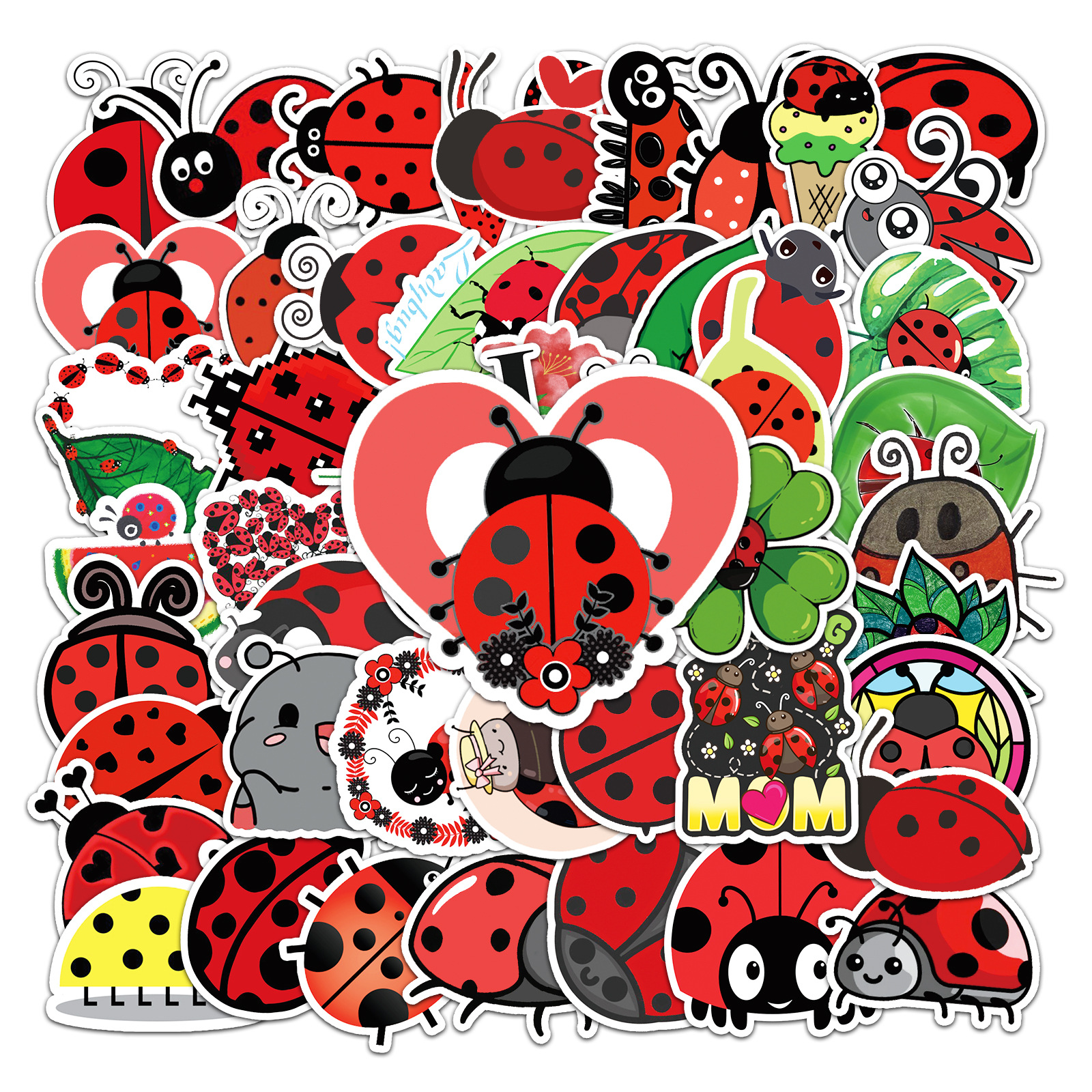 Cute Ladybug Cartoon Waterproof Decorative Doodle - Temu
