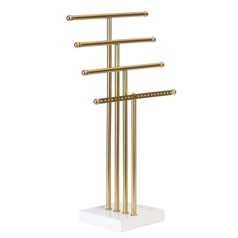 Variant Wooden 5-tier Ladder Jewelry Rack Desktop Earring Storage Ring  Bracelet Necklace Jewelry Display Rack