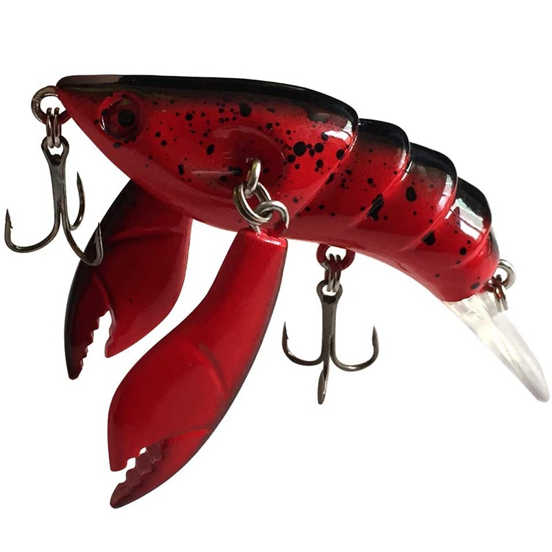 Goture 5pcs Crawfish Lures 80mm 14g Soft Lure Fishing Lures Artificial  Shrimp Bait with Box for Bass Trout Carp Fishing Tackle