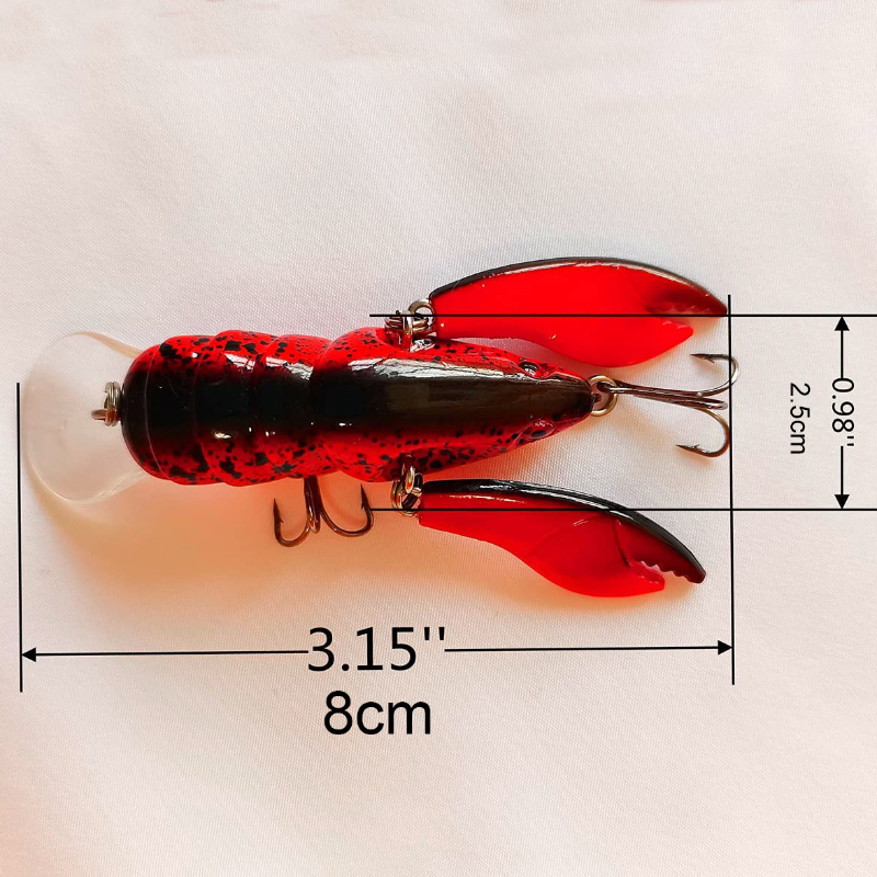 Mify Fishing Lure, 3Pcs Crab Lead Head Sea Fish Lures Fishing Tackle with  Hook Artificial Crab Bait
