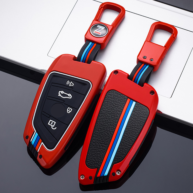 Car Key Fob Cover, Key Fob Shell With Keychain For BMW X1 X3 X4 X5 F15 X6  F16 G30 7 Series G11 F48 F39 520 525 G20 118i 218i 320i