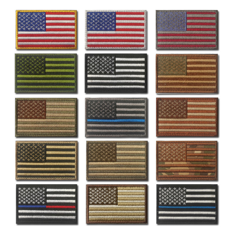 1pc Embroidery Of American Flag Embroidery Stickers Back Glue Flag Stickers  Square Backpack Decoration Stickers Outdoor Sports Embroidery Stickers  Embroidery - Arts, Crafts & Sewing - Temu