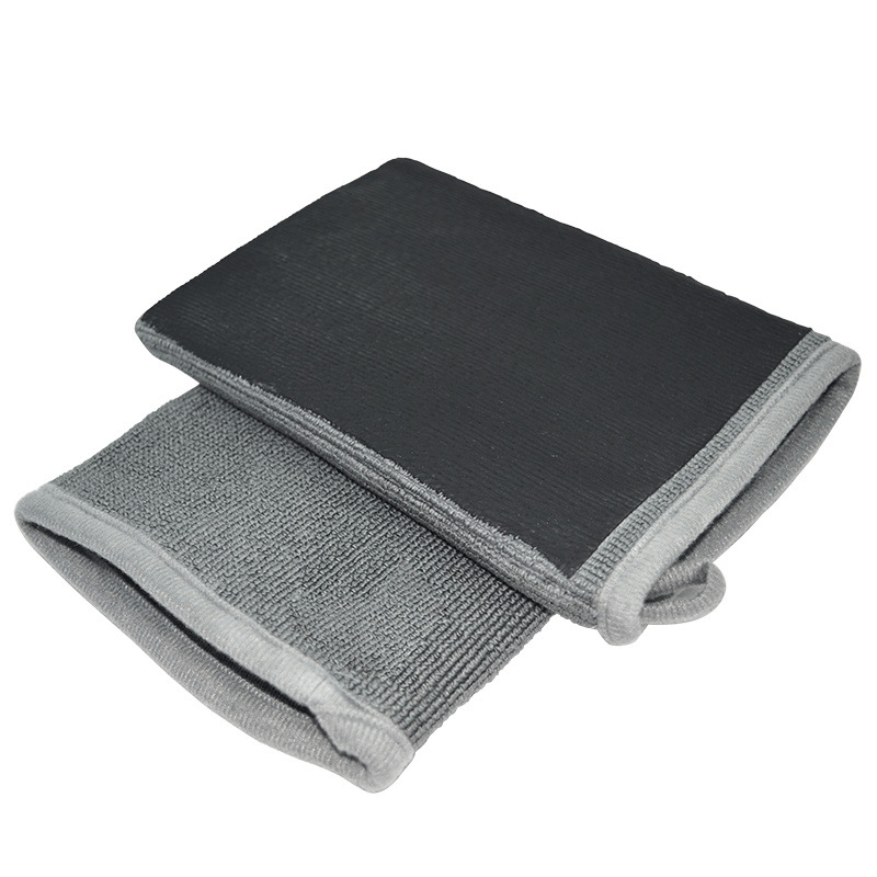 2Pcs Clay Mitt Non-Scratch Fiber Auto Detailing Mitt Reusable Car