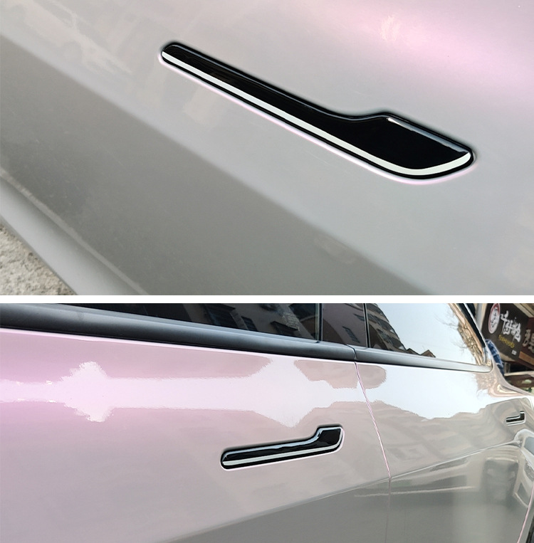 Luminous Car Door Handle Cover, Fluorescent Door Handle Anti Scratch Patch  Protector For Model 3 Y