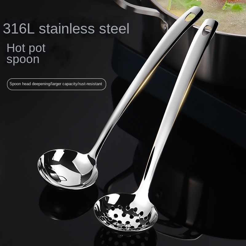 Stainless Steel Hangable Hot Pot Ladle Slotted - Temu