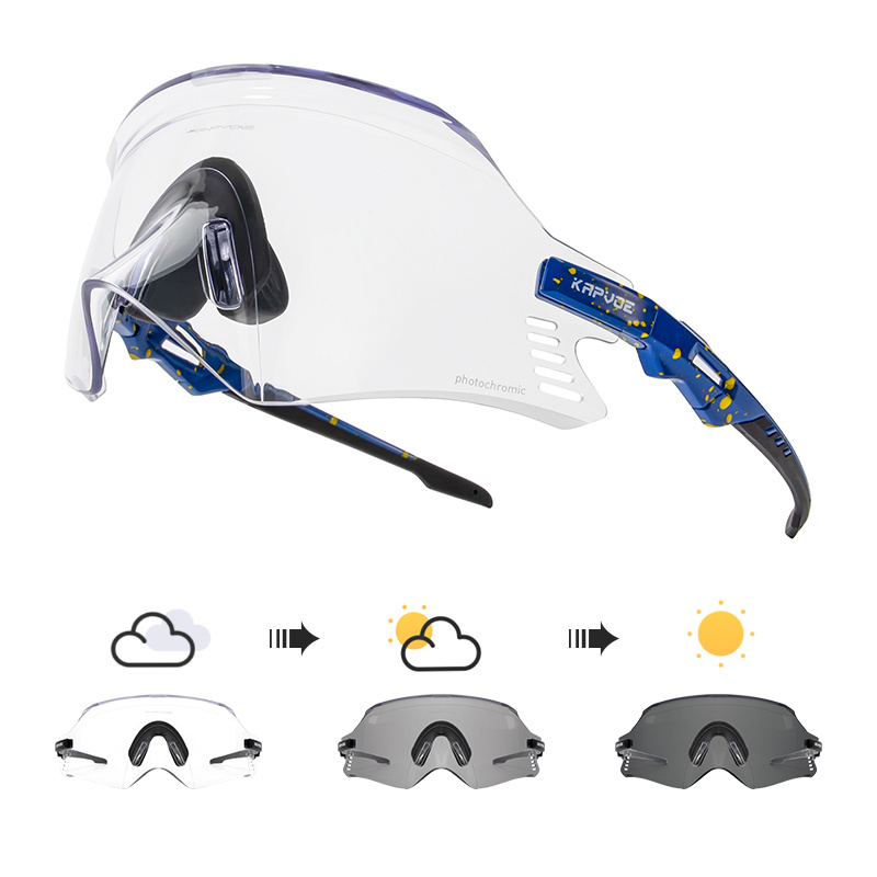 Photochromic 1 Lens Bike Cycling Sunglasses For Men - Temu Australia
