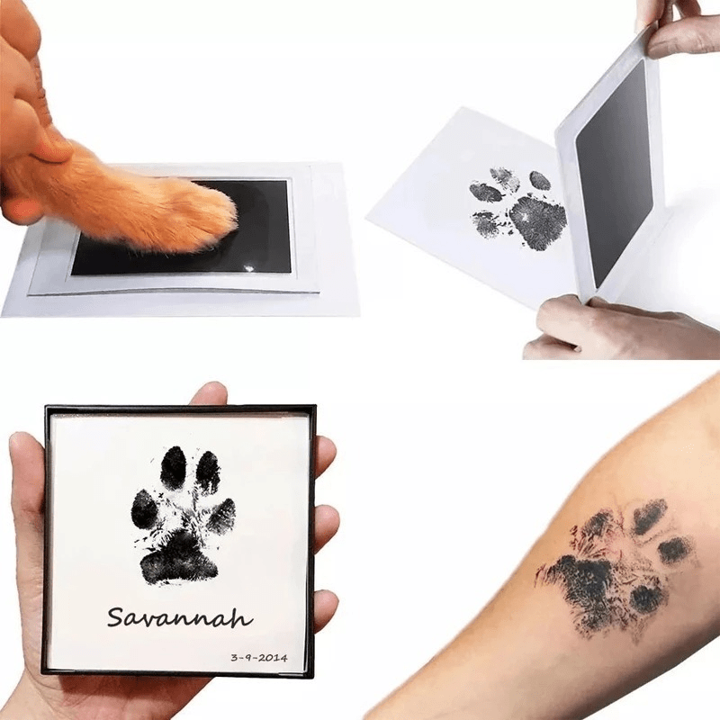 Pearhead Clean-Touch Ink Pad, Pet's Paw Print Stamp Kit, No Mess Ink Stamp  Kit