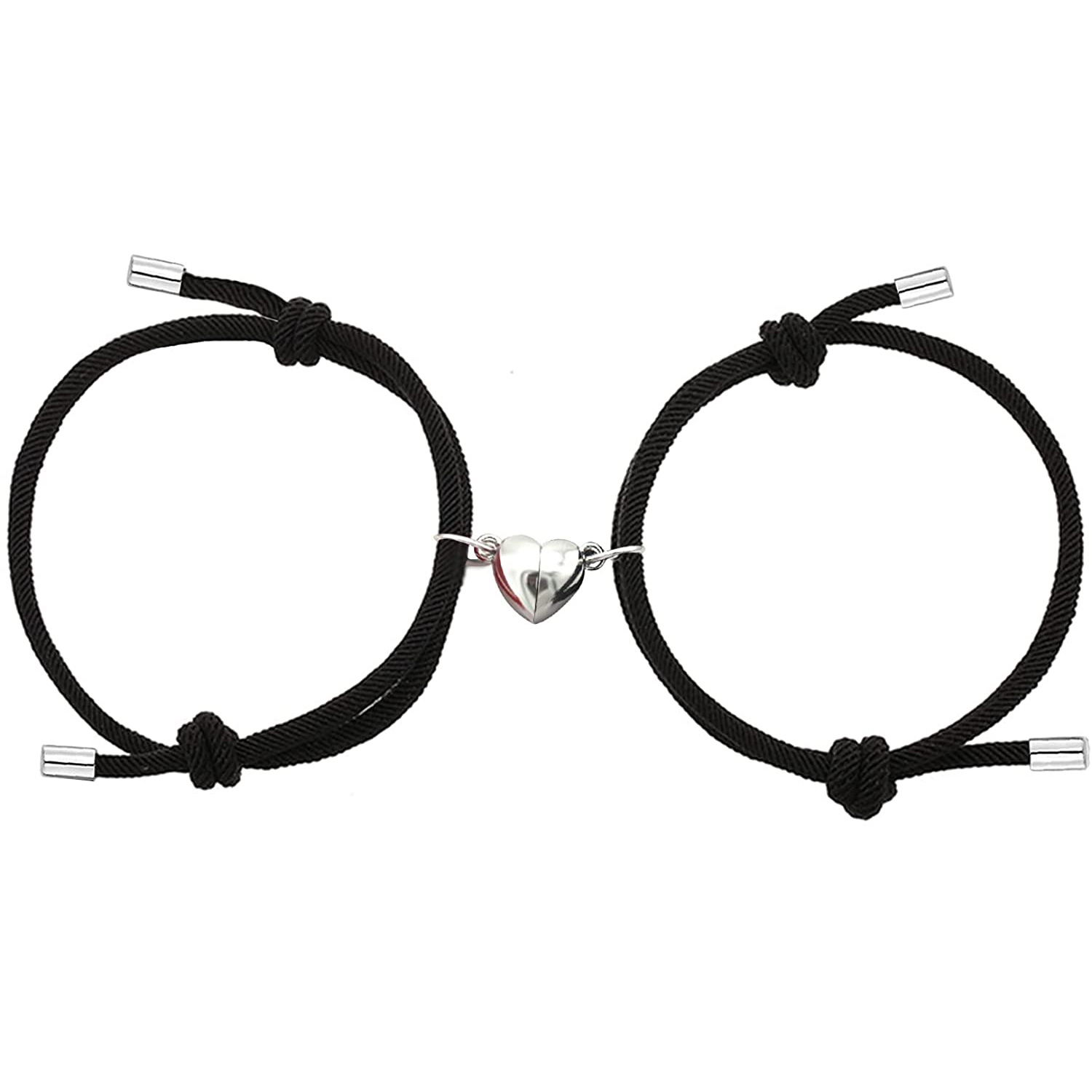 Spencer 2Pcs Magnetic Couple Bracelet of Eternal Love Adjustable