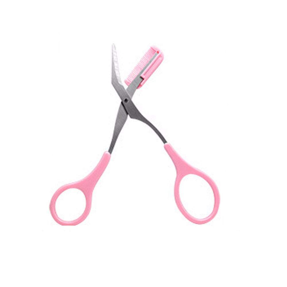 Eyebrow Scissors with Comb, Professional Precision Eyebrow Trimmer, Non  Slip Finger Grips Eyebrow Trimming Scissors Hair Removal Beauty Accessories