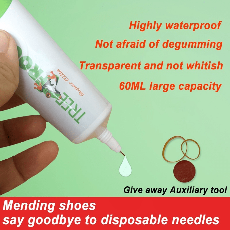 Pegamento de rana de árbol pegamento para zapatos para zapatos de goma 30s  pegamento de unión rápida adhesivo impermeable fuerte pegamento para zapato