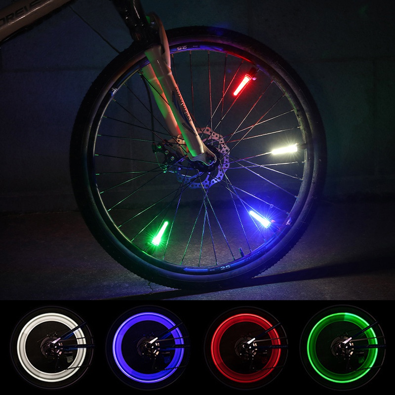 1 Paar intelligentes Fahrrad-Speichenlicht, wasserdichtes LED