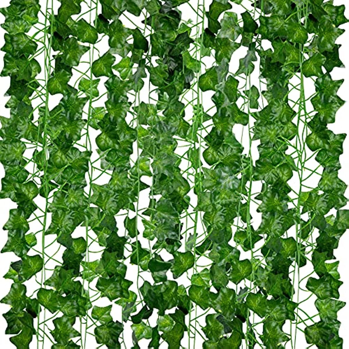 12 Strands Artificial Ivy Garland Leaf Vine Plants Hanging - Temu