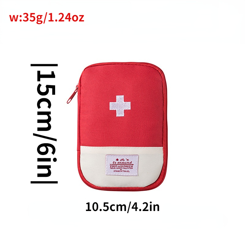 Premier Sac De Premiers Soins Vide Pochette Mini Portable Multi  Compartiment Voyage En Plein Air Kit De Médecine D'urgence Sac De Rangement  De Médicaments Médicaux - Temu Belgium