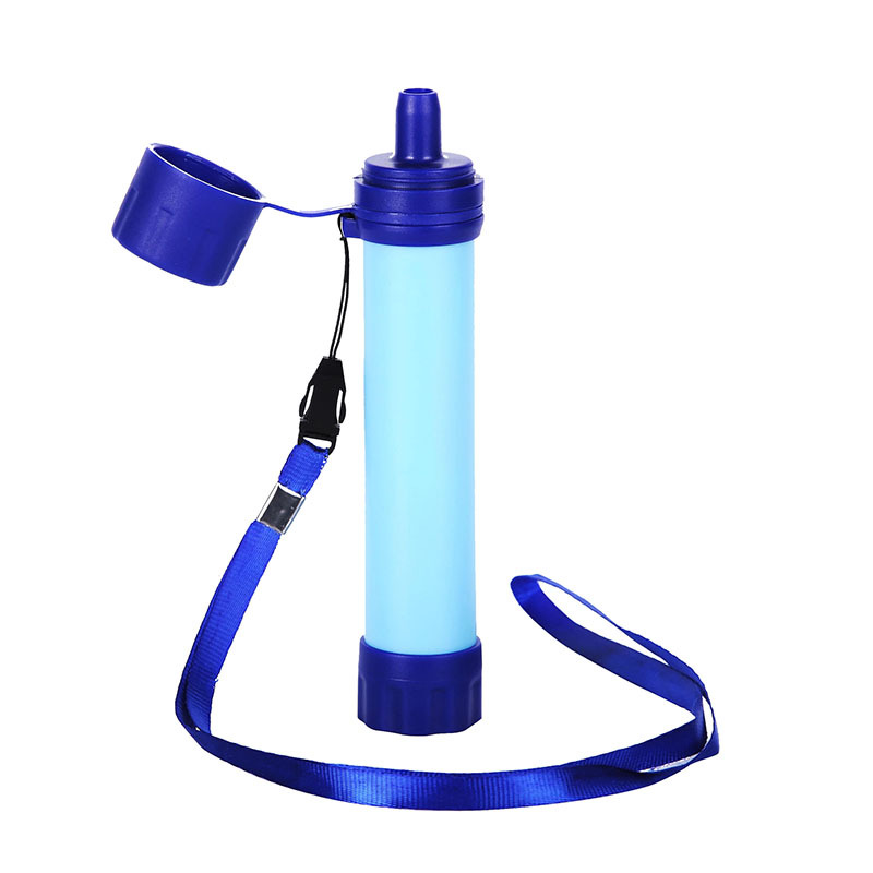 2Pcs Water Filter Straw Portable Water Filtration Purifier Outdoor  Emergency Use