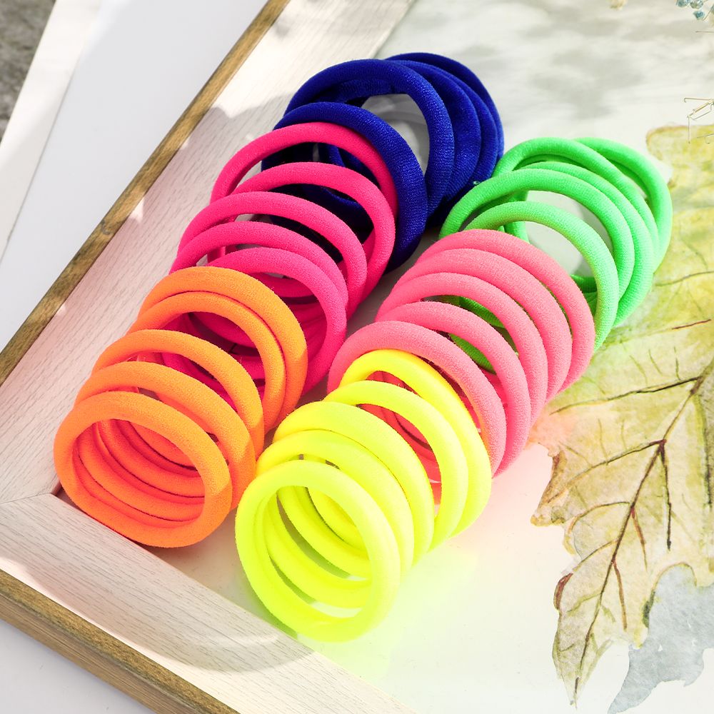 50pcs Pack New Women Girls Candy Colors Nylon Basic Scrunchie Hair Tie  Ponytail Holder Hair Rubber Bands Fashion Hair Accessories | Check Out  Today's Deals Now | Temu