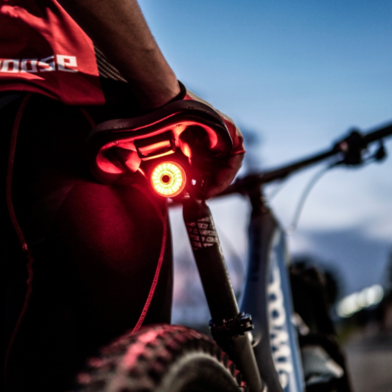 1 Juego Luz Trasera Bicicleta Recargable Usb Sensor Freno - Temu Chile