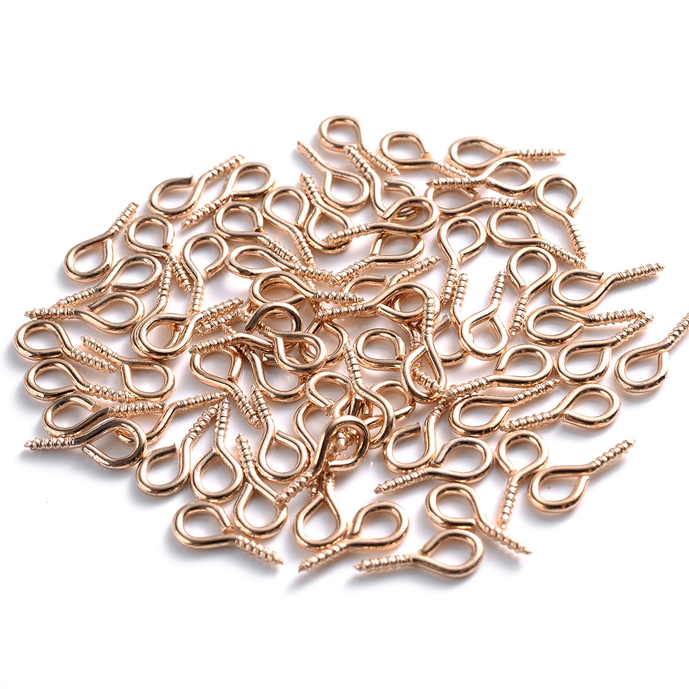 200Pcs Mini Screw Eye Pins for Jewelry Making Pearl Beads Screw