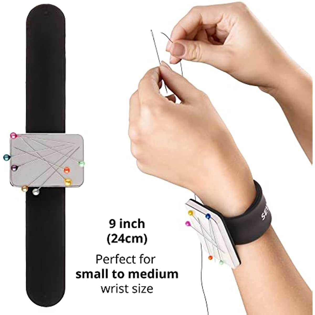 Magnetic Wrist Sewing Pins Pincushion Pin Holder For Sewing Wrist