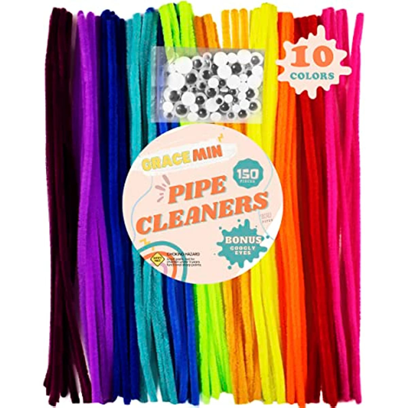 Pipe Cleaners Craft Supplies Colorful Chenille Stems Googly - Temu