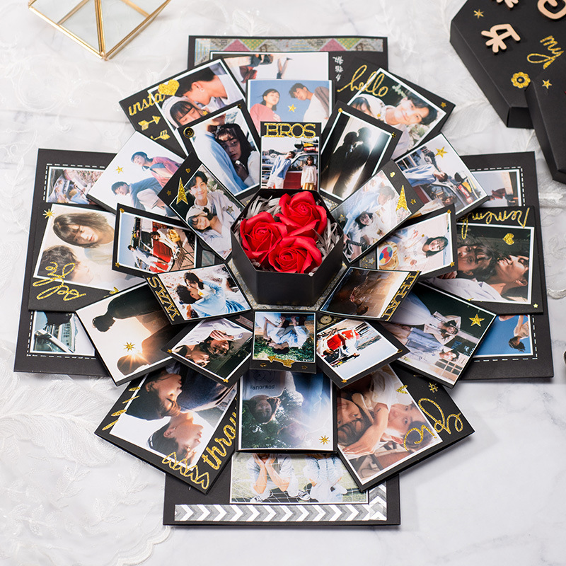 DIY Photo Album Birthday Anniversary Gift Creative Explosion Box