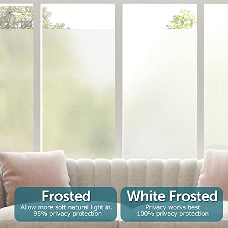 Frosted Window Film Bedroom Privacy Protective Opaque Glass