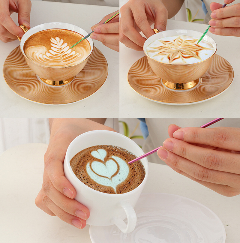 Comprar Jarra de café Latte de 350/550ML, jarra de espuma de leche, jarra  de acero inoxidable, jarra de café expreso Barista, jarra de leche con  escala