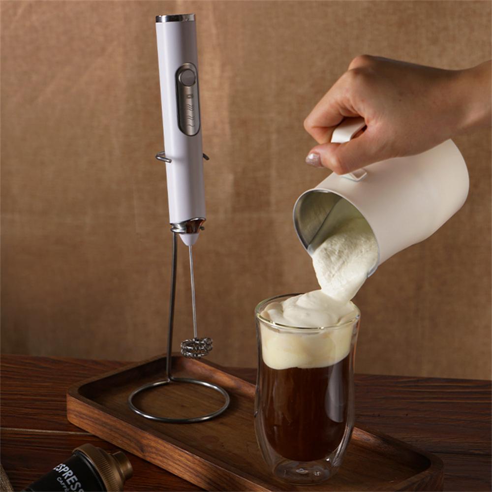Electric Milk Beater,New Hand-held Milk Foam Machine, Creative Stainless  Steel Mixer 