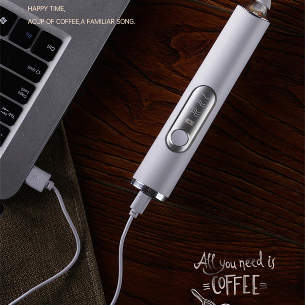 1pc Mini Electric Milk Frother Creative Stainless Steel Kitchen
