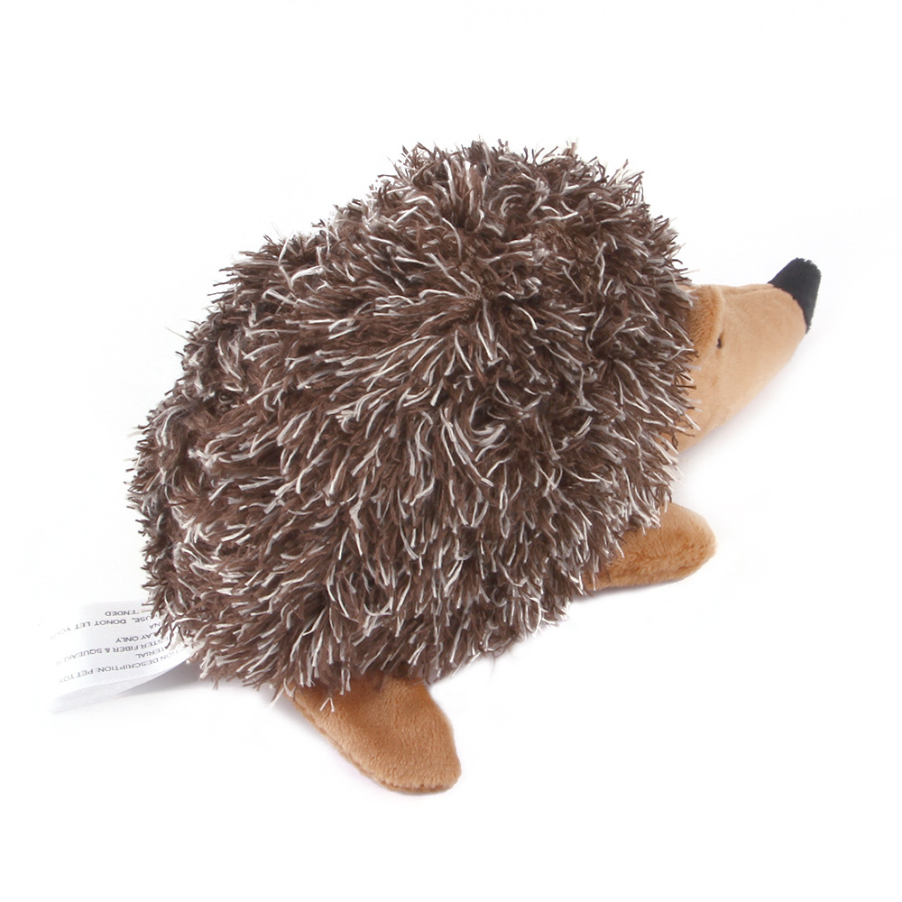 dog squeaky toy hedgehog