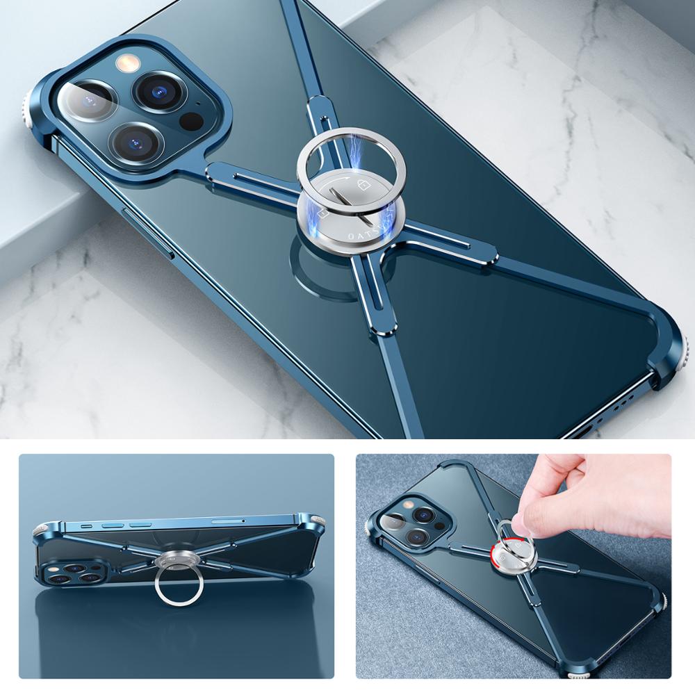 Metal Bumper Frame for iPhone Case, for iPhone 13 Pro Max / Blue