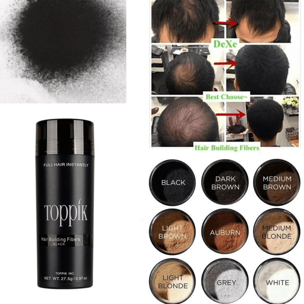 keratin hair fibers thickening powder for women and men hair care and wig extension fiber details 2