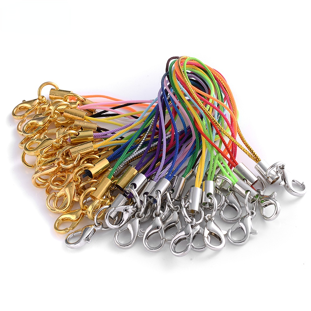 Colorful Strap Charm Cords With Lobster Clasp - Temu