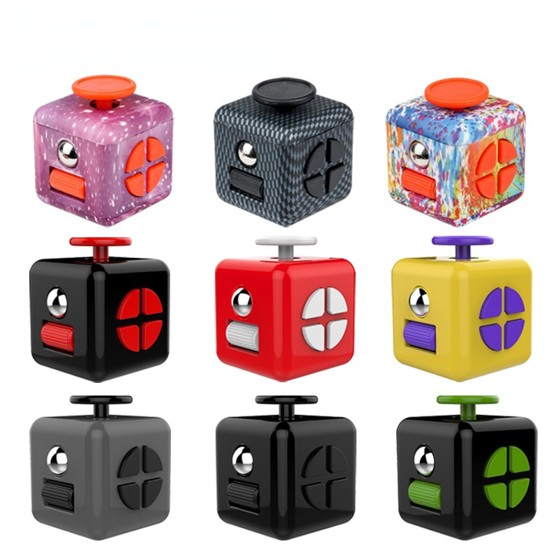 Cubes De Jouets À Dés Fidget À 6 Côtés, Jouet Fidget De