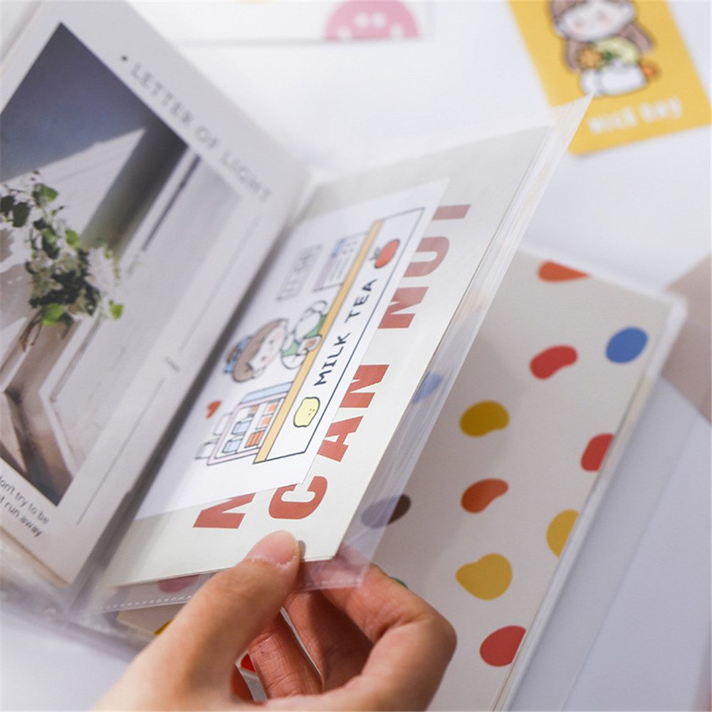 Shoot Standing Photo Album Small Card Storage Book Postcard - Temu