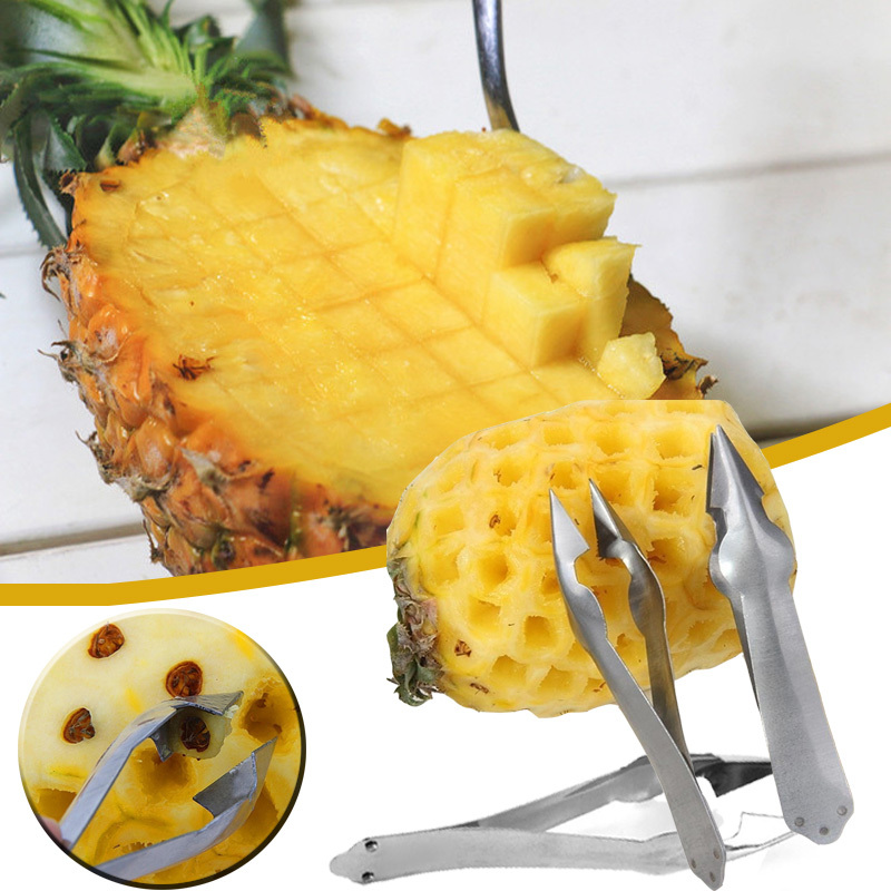 2 Count Pineapple Sandwich Eye Clamp Vegetable Peeler Make up