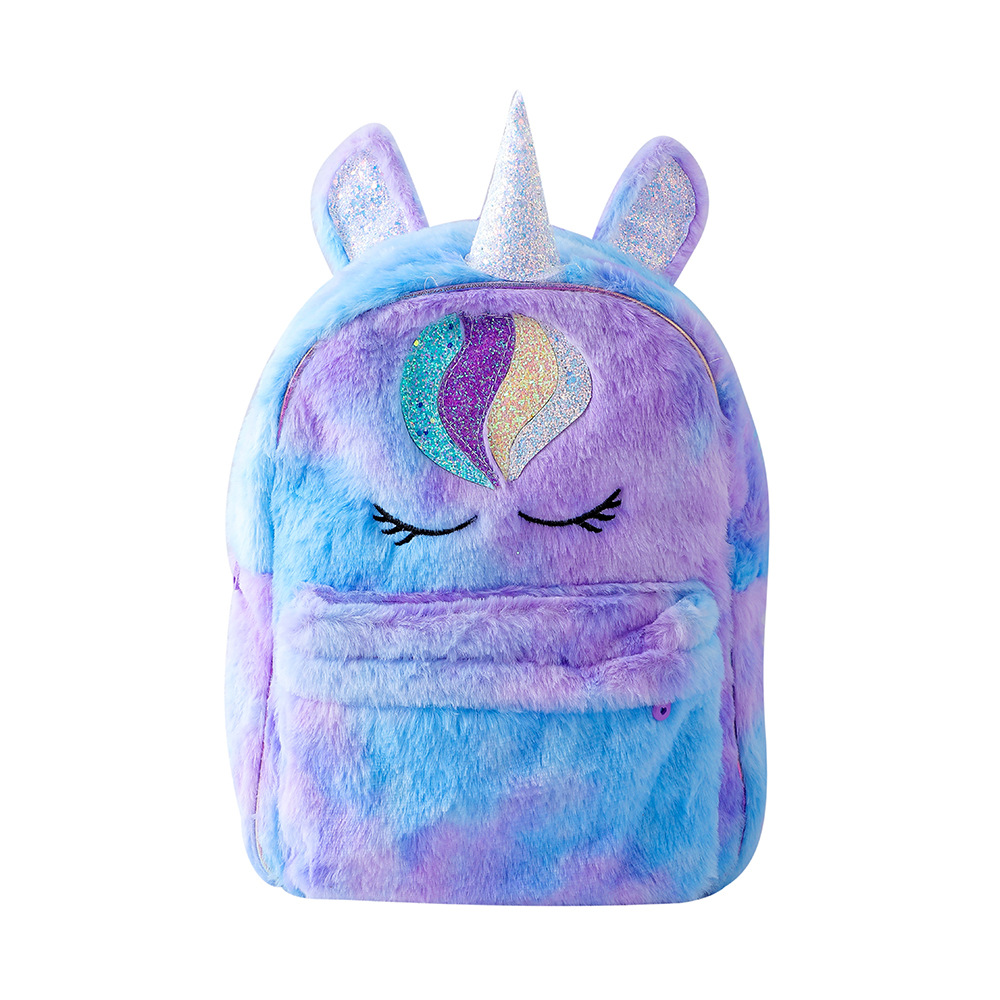 Purple Unicorn Backpack School