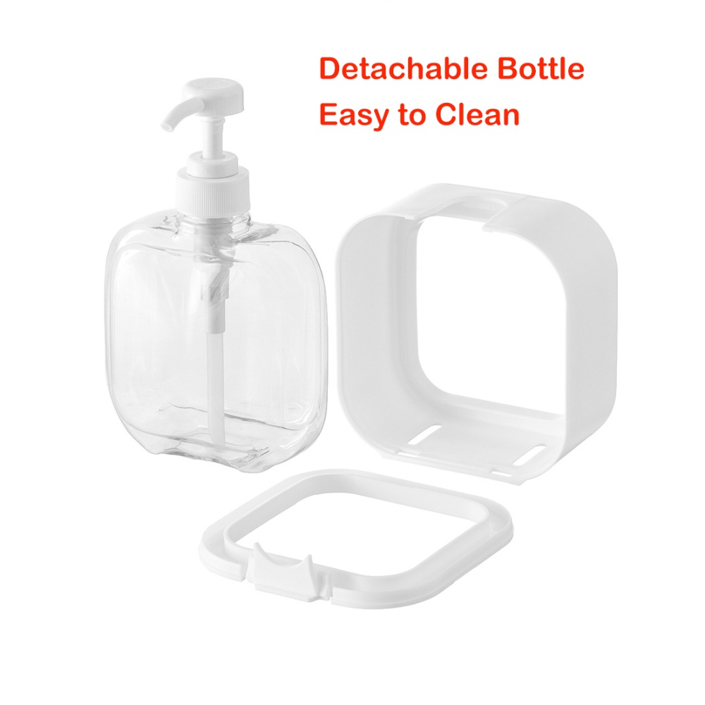 Dispensador de jabón para platos de plástico, moderno y recargable para  loción, champú, lavado de manos y cuerpo, gel de ducha, detergente,  accesorio