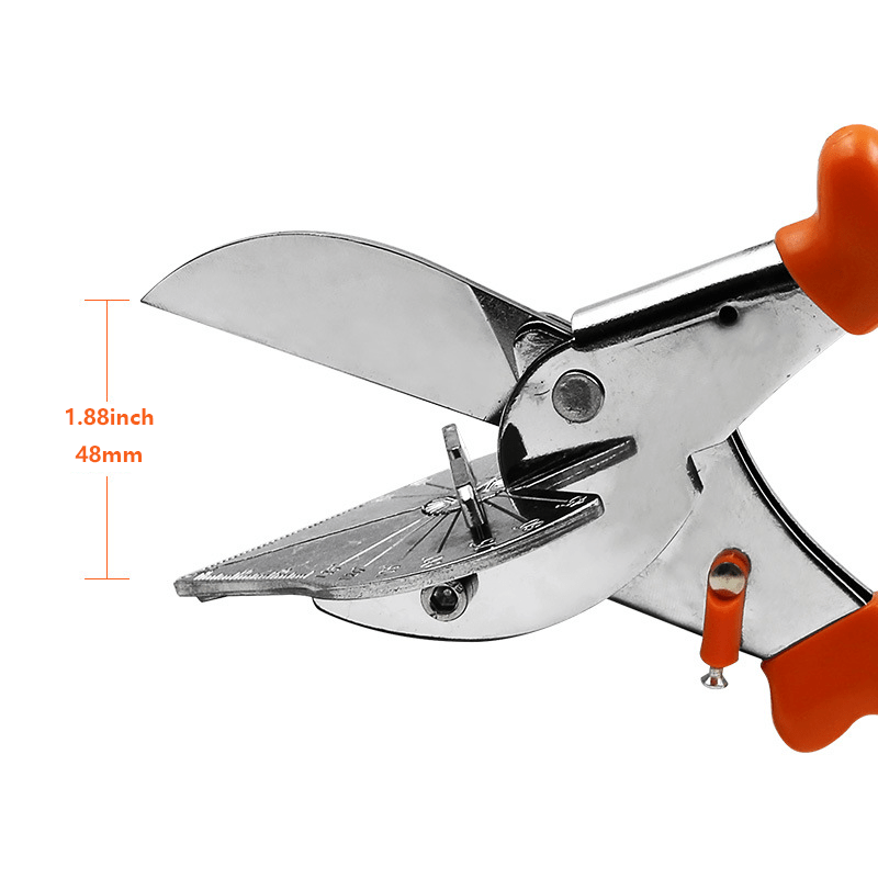 Multi Angle Miter Shear Cutter, 45-135 Degree Adjustable Angle Scissors Trim She