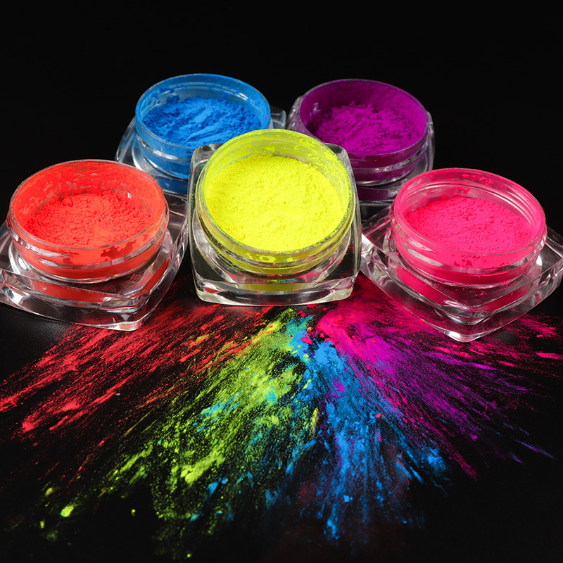 Neon Glitter Sugar Sand Nail Powder For Sparkling Nail Art - Temu