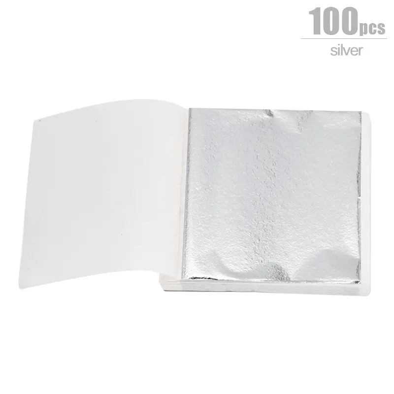 100 Hojas Imitación Papel Aluminio Artesanal Manualidades - Temu