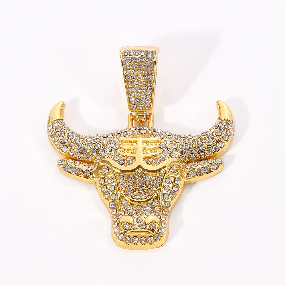 Diamond bull online pendant