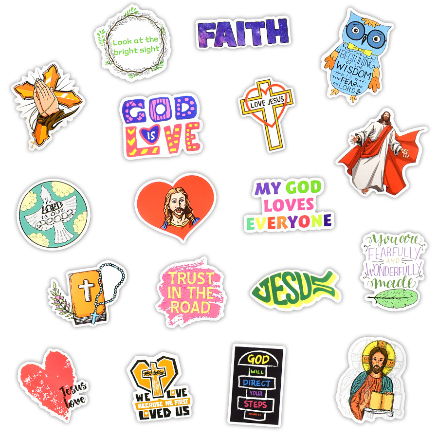 QTL Christian Stickers for Water Bottles Jesus Stickers for Laptop Stickers  for Adults Teens Waterproof Stickers Faith Stickers 50Pcs : :  Electronics