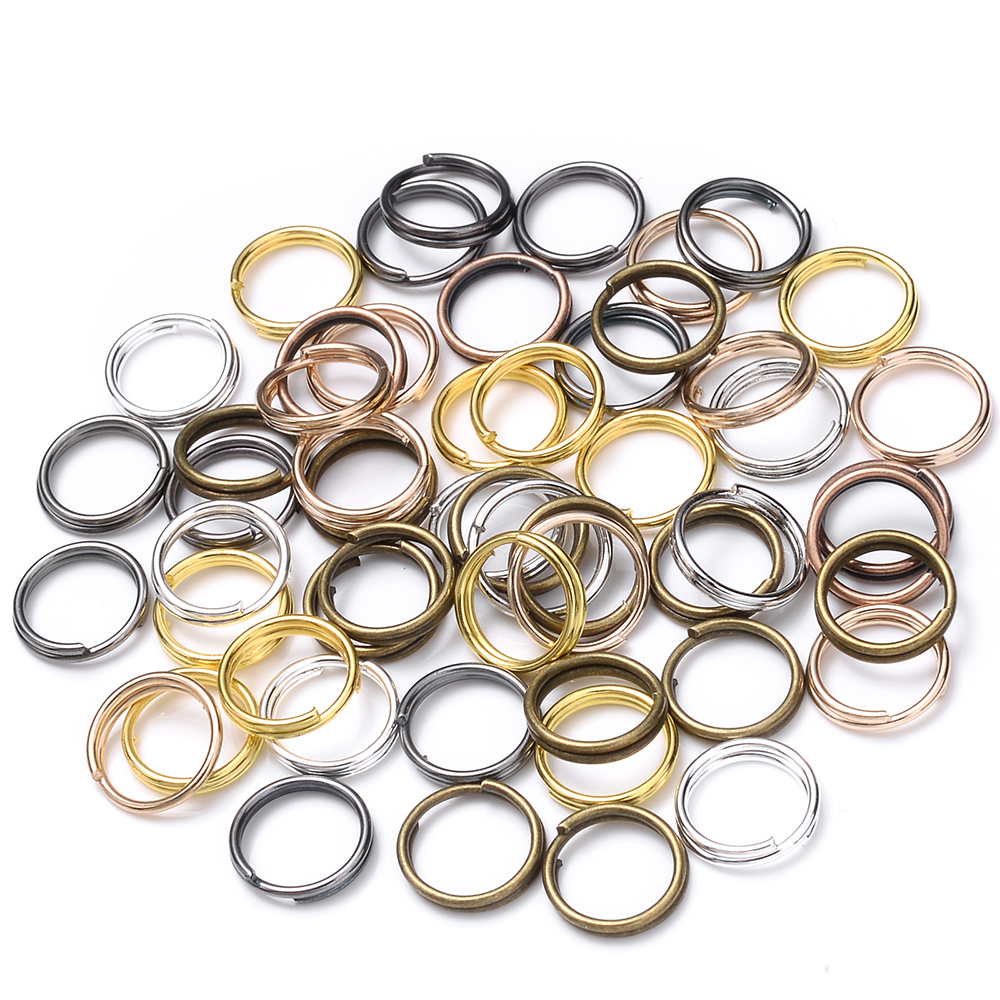100pcs/lot 14mm Stainless Steel Open Jump Rings Split Rings Connector for Jewelry Making Findings Accessories Supplies 14 Sizes (1.2 x 14mm-100pcs)