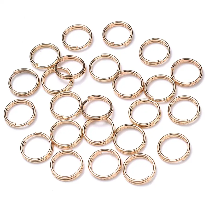 10 Size Double Layer Jump Ring Key Circle Rings Making - Temu