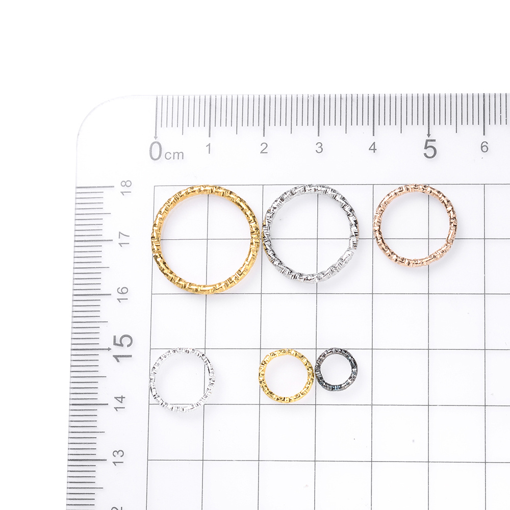 10 Size Double Layer Jump Ring Key Circle Rings Making - Temu