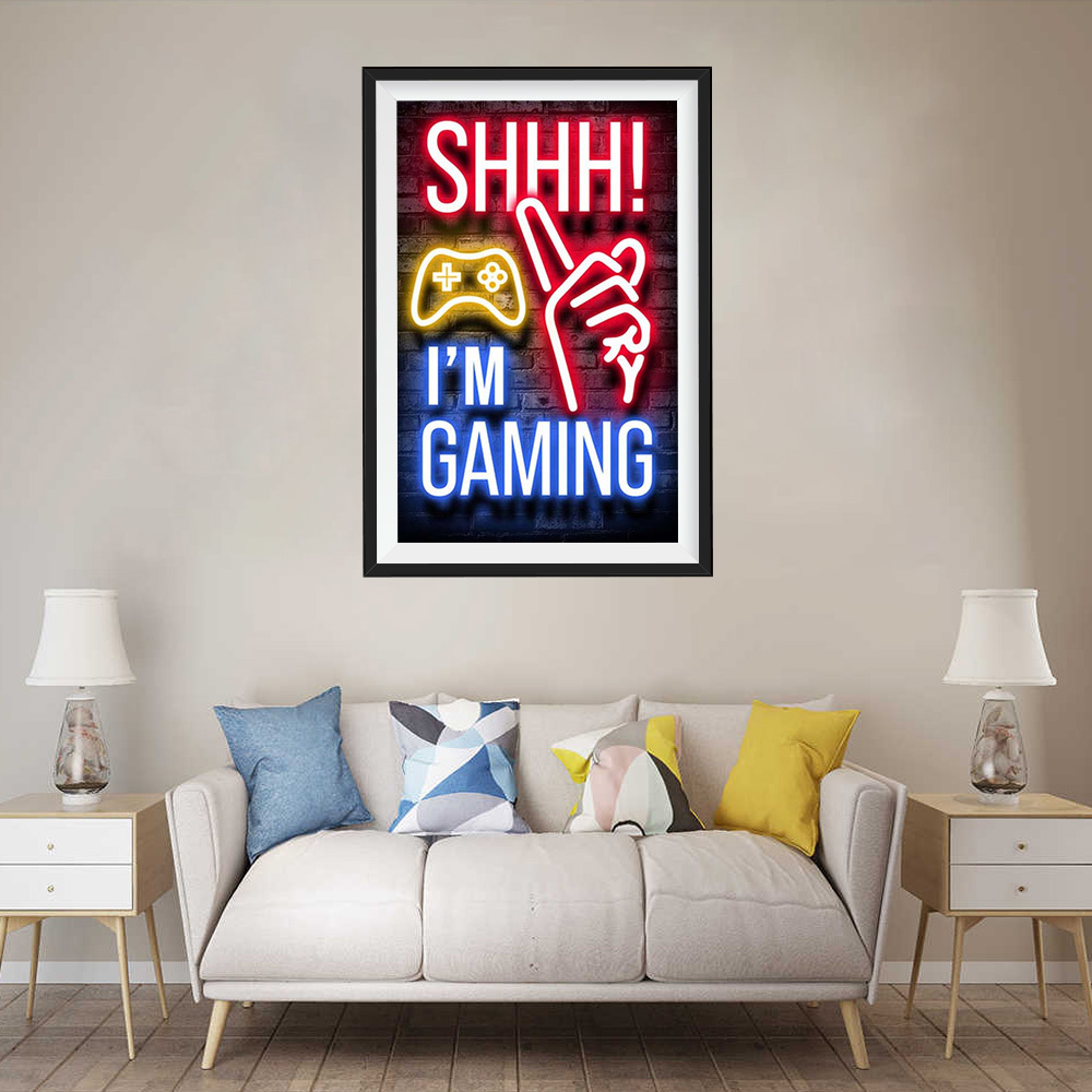 1pc Gaming Canvas Painting for Living Room and Bedroom Decoration -  High-Quality Wall Art Prints and Posters with No Frame
