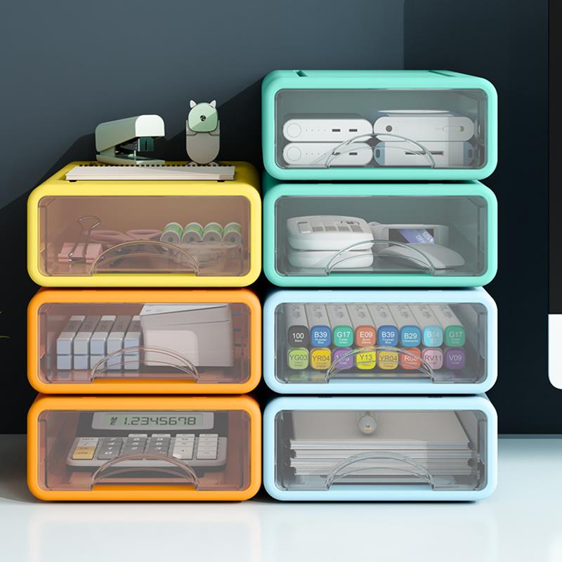 Plastic Desk Storage Drawer Box Organizer