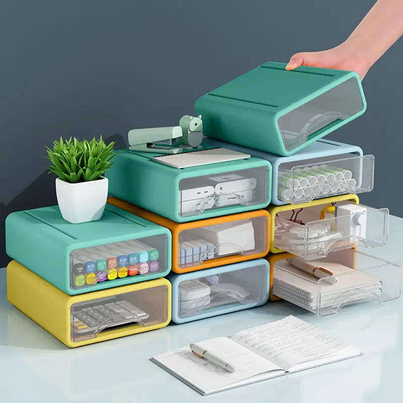 [Big Clear!]Desk Organizer Plastic Drawer Organizer Multi-function Desktop  Jewelry Cosmetics Cosmetic Storage Box,Snacks And Sundries Sorting Box