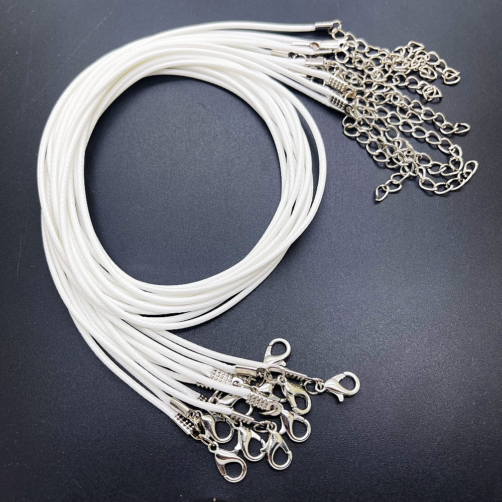 Leather Necklace Cord With Clasps Rope Necklace String Multi - Temu